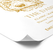 Poster Labradoodle Chien Mariage Signature Boire Signet (Coin)