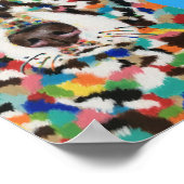 Poster Labrador chocolat (Coin)