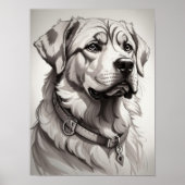 Poster Labrador Dog (Devant)