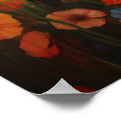 Poster Labrador en fleurs (Coin)