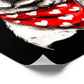 Poster Labrador Heart Bandana Cool Lab Dog Lover Men Wome (Coin)