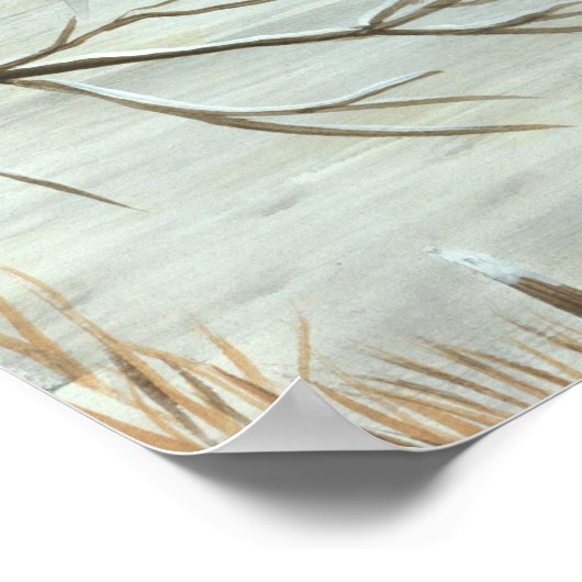 Poster Labrador hivernal (Coin)