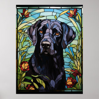 Poster Labrador noir