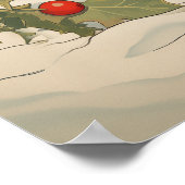 Poster Labrador noir en hiver (Coin)