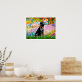 Poster Labrador (Noir) - Jardin (Cuisine)