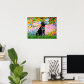 Poster Labrador (Noir) - Jardin (Bureau à domicile)