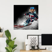 POSTER LABRADOR RETRIEVER  (Bureau à domicile)