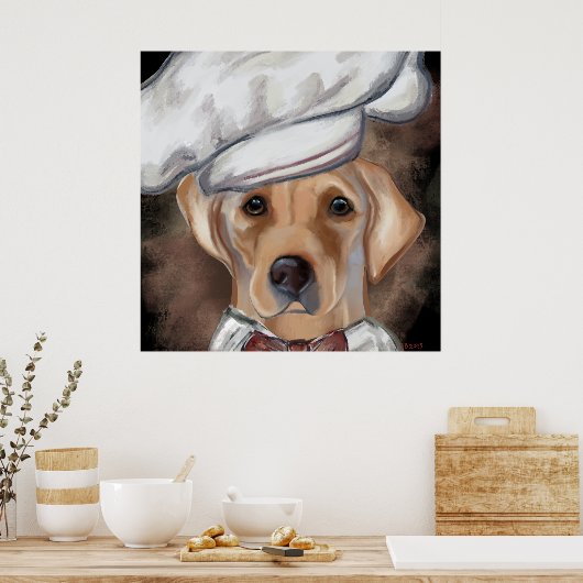 Poster Labrador Retriever  Canvas Print (Cuisine)