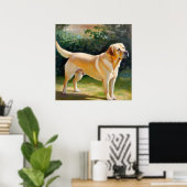 Poster Labrador Retriever Chien (Bureau à domicile)