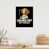 Poster Labrador Retriever Chien Chimie Enseignant en scie (Cuisine)