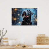 Poster Labrador Retriever noir (Cuisine)