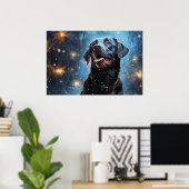 Poster Labrador Retriever noir (Bureau à domicile)