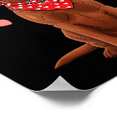 Poster Labrador Retriever Saint-Valentin Amoureux des chi (Coin)