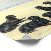 Poster Labrador Retrievers On The Beach Print (Coin)