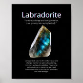 Poster Labradorite Crystal Stone Signification (Devant)
