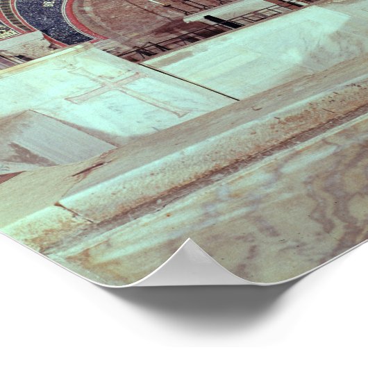 Poster L'abside avec la police baptismale (Coin)