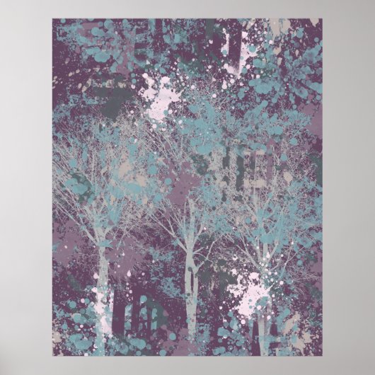 Poster L'Abstrait des trois arbres (Devant)