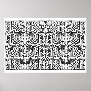 Poster labyrinthe de blocus