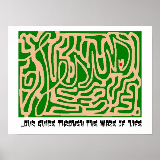 Poster labyrinthe de Jésus (Devant)