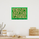 Poster labyrinthe de Jésus (Cuisine)