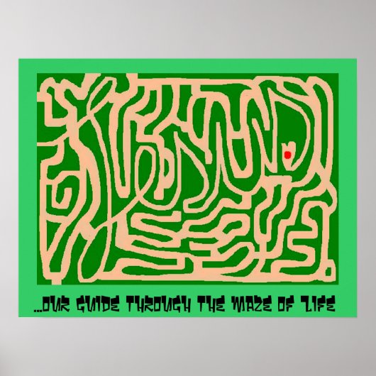 Poster labyrinthe de Jésus (Devant)