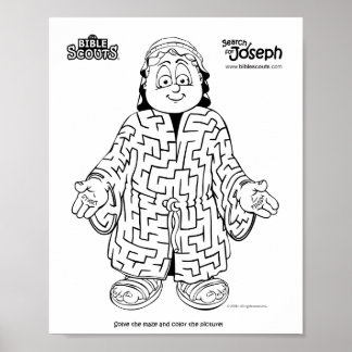 Poster Labyrinthe de recherche pour Joseph