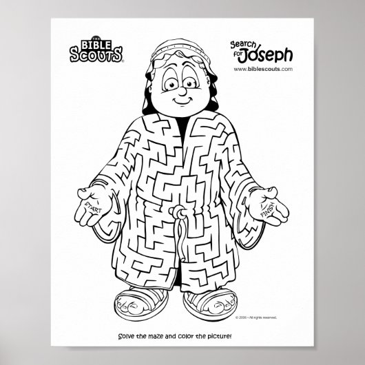 Poster Labyrinthe de recherche pour Joseph (Devant)
