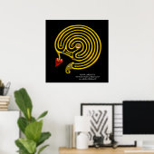 POSTER LABYRINTHE HYPER (Bureau à domicile)