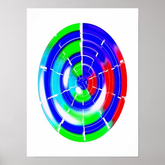 Poster Labyrinthe ovale (Devant)