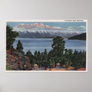 Poster Lac à tête plate, Montana