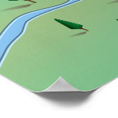 Poster Lac Abraham, Canada (Coin)