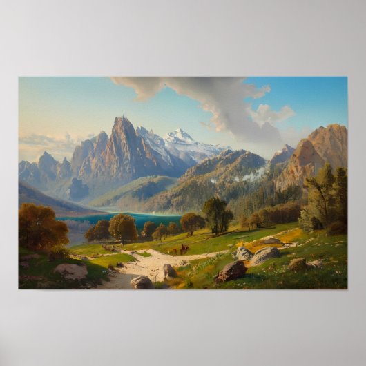 Poster Lac alpin (Devant)