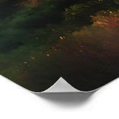 Poster Lac alpin au coucher du soleil (Coin)