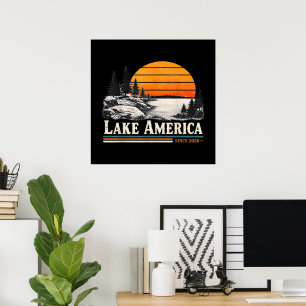 Poster Lac America 2026 Vintage