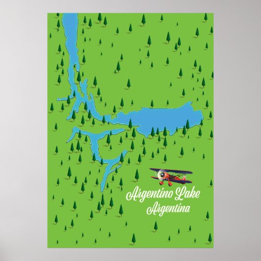 Poster lac Argentino Argentine (Devant)