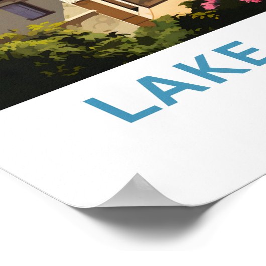 Poster Lac Atitlan Guatemala Imprimer (Coin)