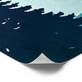 Poster Lac au lever de lune (Coin)