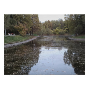 Poster Lac Automnal Tranquille – Édition Scandinave