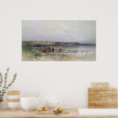 Poster Lac Balaton avec la rive d'Akarattya, 1885 (Cuisine)