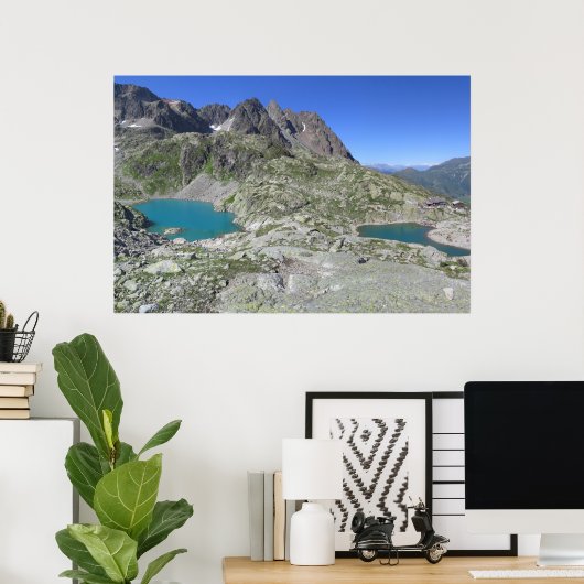 Poster Lac Blanc Chamonix (Bureau à domicile)