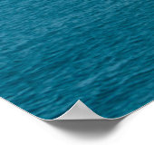Poster Lac Bleu, Glace Et Ciel (Coin)