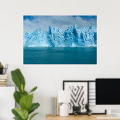 Poster Lac Bleu, Glace Et Ciel (Bureau à domicile)