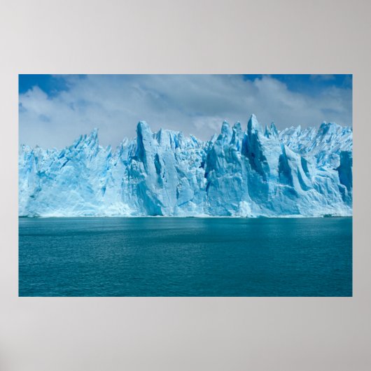 Poster Lac Bleu, Glace Et Ciel (Devant)
