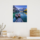 Poster Lac Braies | Alpes Dolomites, Italie (Cuisine)