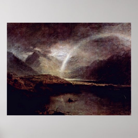 Poster Lac Buttermere par Joseph Mallord William Turner (Devant)
