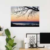 Poster Lac Cayuga au coucher du soleil (Bureau à domicile)