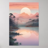 Poster Lac Céleste Sérénité (Devant)