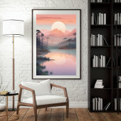Poster Lac Céleste Sérénité