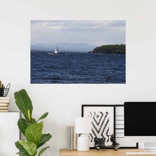 Poster Lac Champlain (Bureau à domicile)