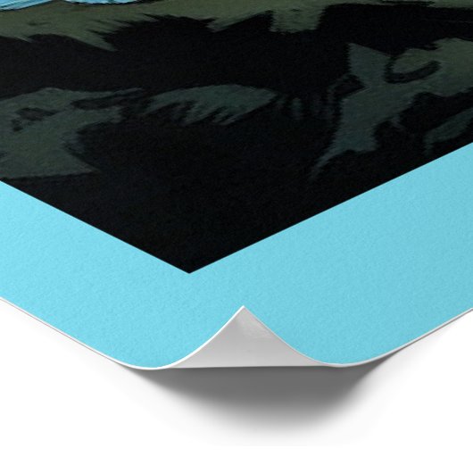 Poster Lac Champlain, illustration du Vermont, (Coin)